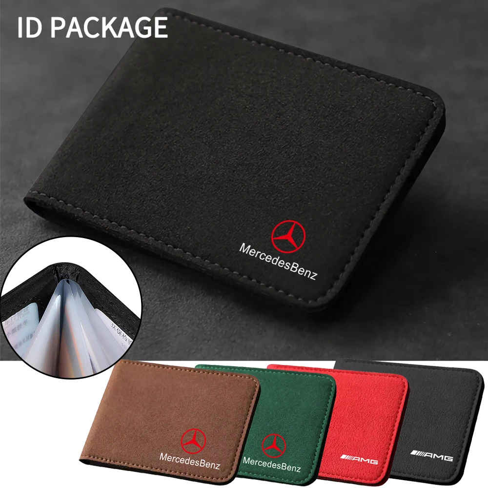 Car Driver License Cover Leather Auto Driving Documents Case Credit Card Holder for Mercedes Benz AMG W211 W203 W204 W210 W124