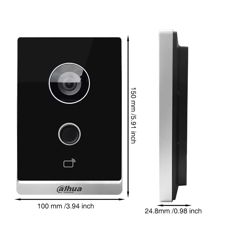 Dahua VTO2211G-（W）P-S2Smart IP Video Door Phone: 2K, AI Human Detection, 2-Way Audio and Vandal-Proof Design
