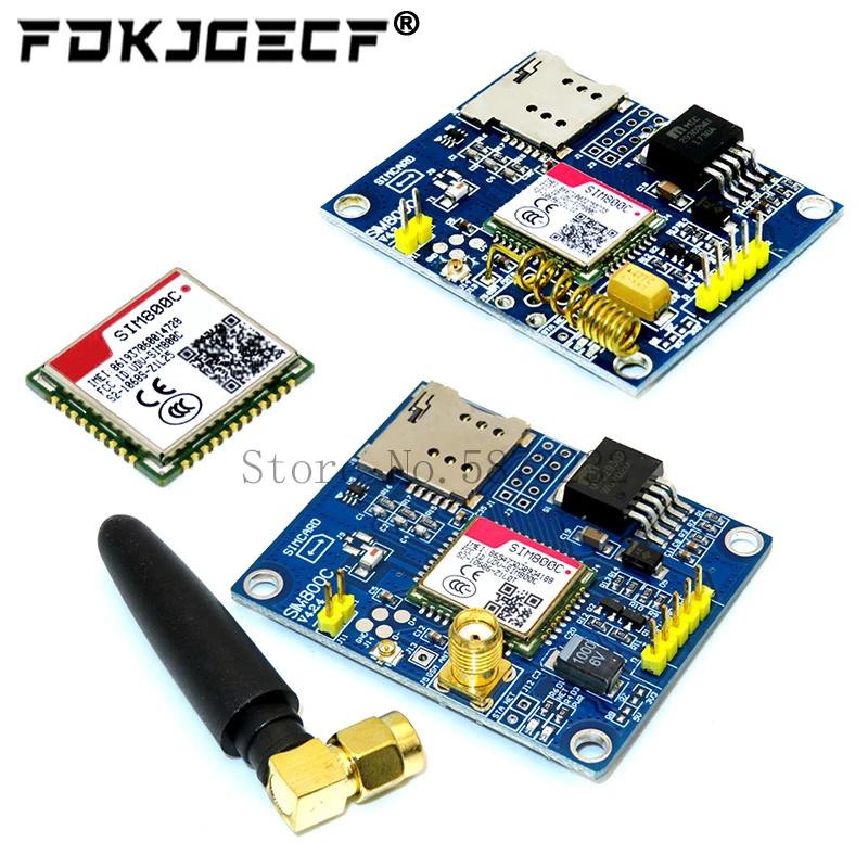 SIM800C Development Board GSM Module Support Message Bluetooth TTS DTMF Quad-band SMS data can be u-se instead of global SIM900A