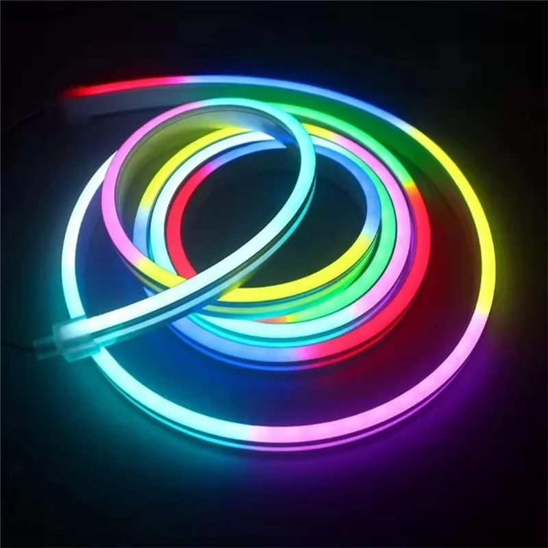 ABUL-Neon Светодиодные ленты 60 светодиодов/M Светодиодная неоновая лента IP67 Открытый RGB Светодиодный неоновый свет Водонепроницаемый