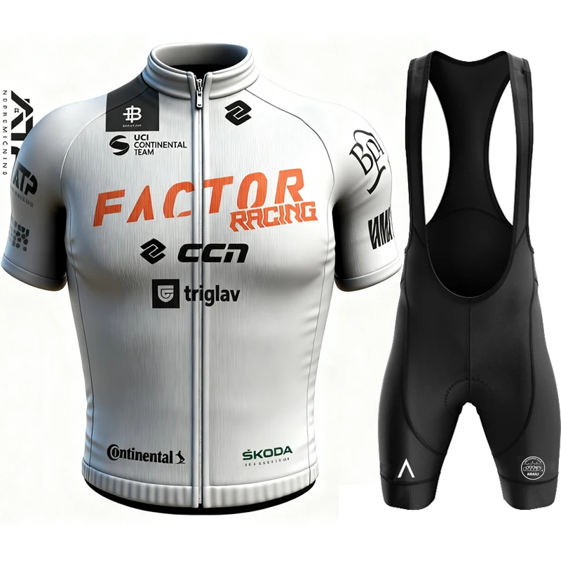 Radfahren Kleidung Mann Mtb Shorts Faktor Racing Sommer Bike Jersey Set männer Fahrrad Kleidung Hosen Gel Uniform Straße Tricuta bluse