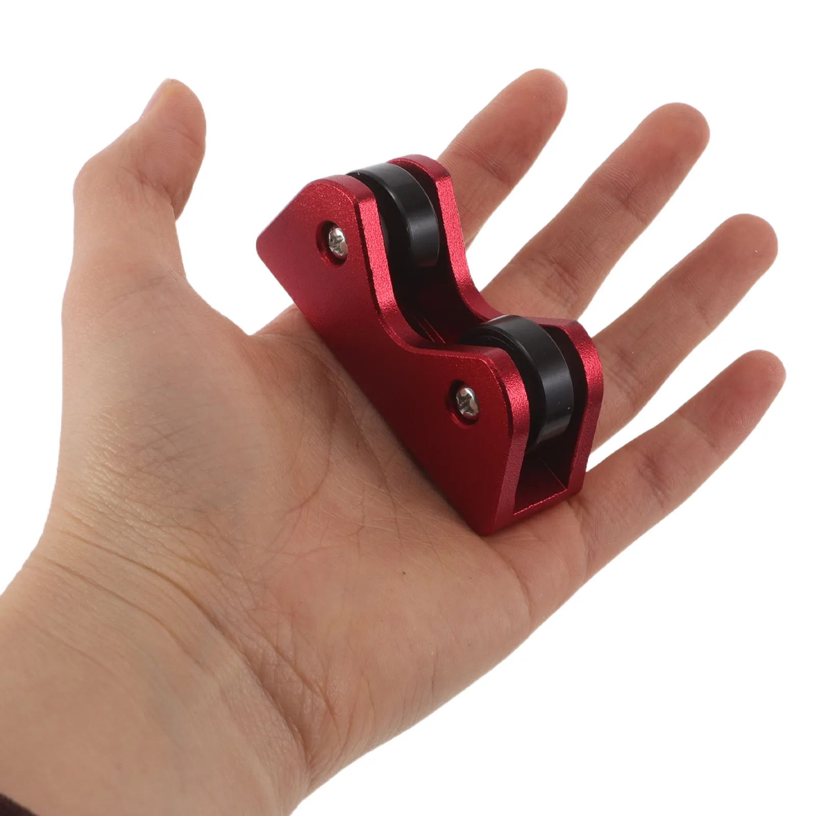 

Набор из 2-х портативных роликов для проверки прямолинейности бильярдного кия, инструмент для калибровки, аксессуар для бильярдного кия, принадлежности для снукера, красный цвет