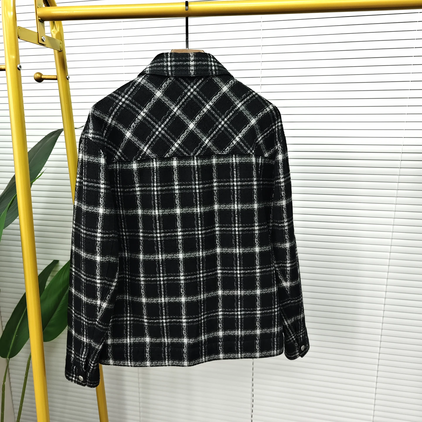 الرجال منقوشة Jaet الخريف جديد Sle Faionable عارضة irt الوقوف صالح خمر التطريز البوليستر القطن مزيج سستة Cl...