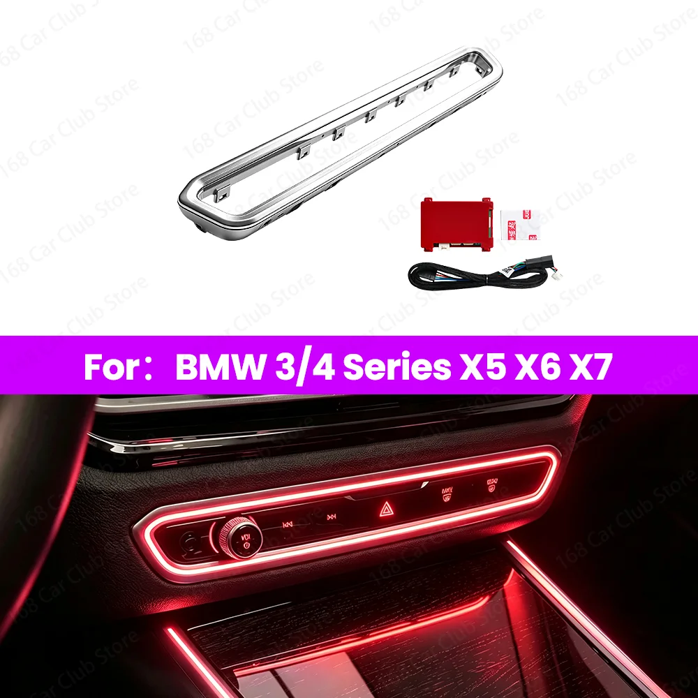 LED 11 Color Ambient Light Central Control Console Button Rack Ambient Light For BMW G20 G22 G26 X5 X6 X7 G05 G06 G07 Car 2