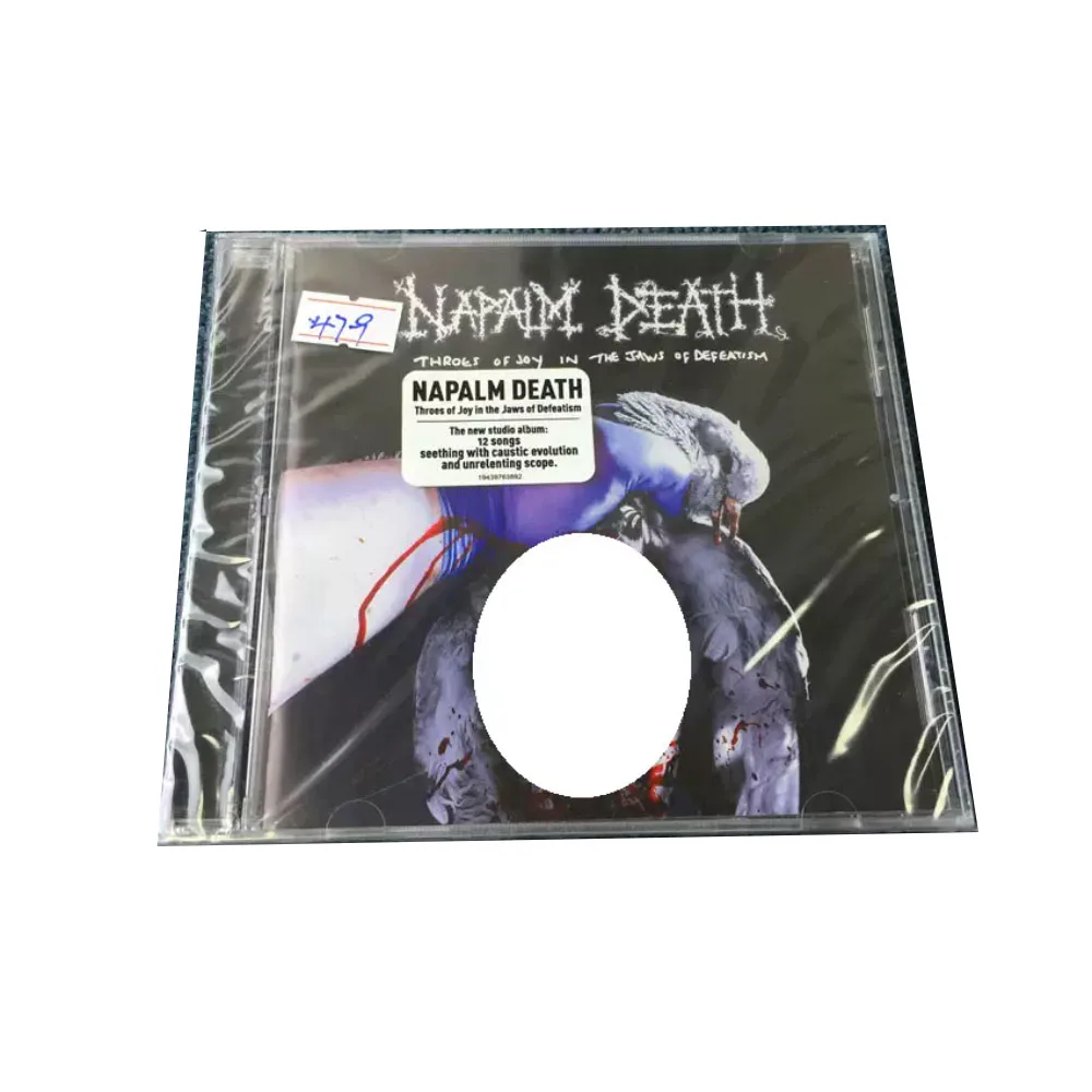 

CDNapalm Death Throes of Joy in The Jaw of Defeatism с чрезвычайно быстрым ритмом, ревущим вокалом и интенсивной гитарой Riff Ascore