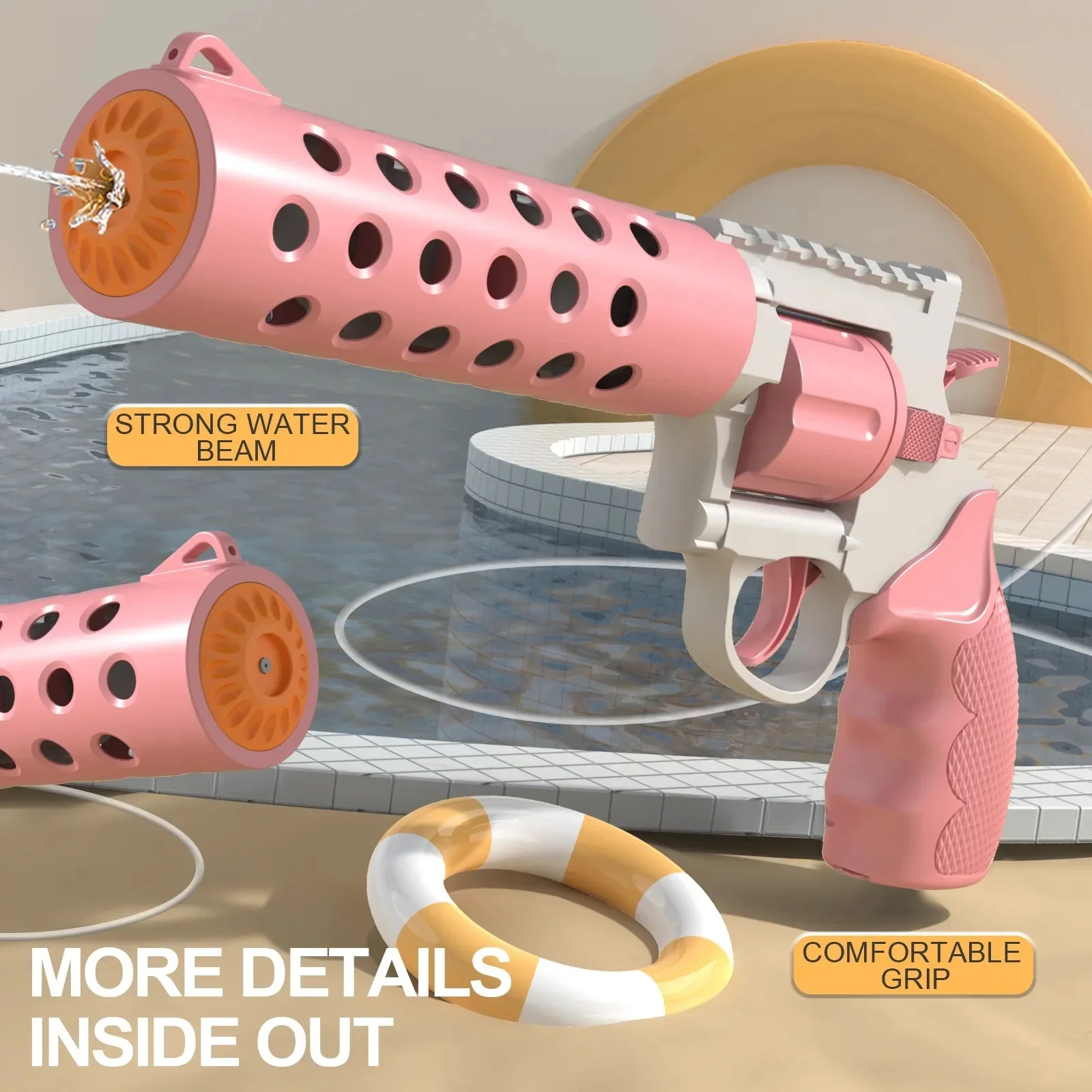 Novo verão ao ar livre jogo revólver mochila pistola de água saco waters luta brinquedos praia jogo de tiro brinquedos das crianças diversão