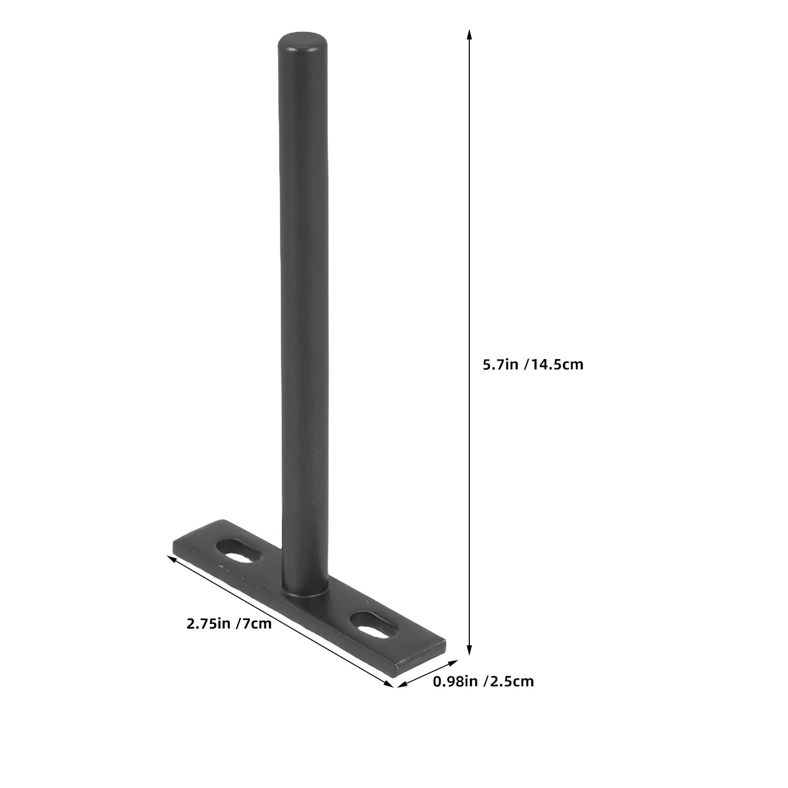 4Pcs Hidden Floating Shelf Brackets Black Iron Heavy Duty Wall Mount Shelf Support Bracket for Modern Home Organization Display