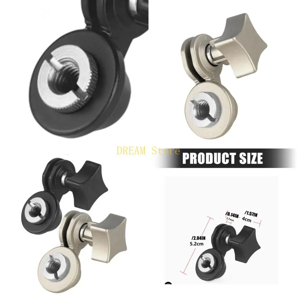 Shock Mount Tail Piece with 3/8 Thread, Lock Knob, Aluminum Body Part for Podcast Recording and Streaming Use Best Sale