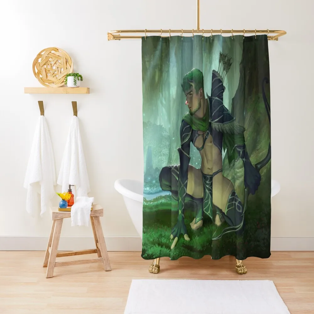 

Reed, the Sylvan Stalker Shower Curtain Bathroom Shower Cover Shower Set Bathroom Decor Set For Bathroom Curtain