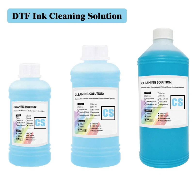 DTF Ink Cleaning Solution Strong Cleaning for Epson DX4 DX5 DX7 L1800 L805 L800 1390 I3200 DTF cleaning Liquid