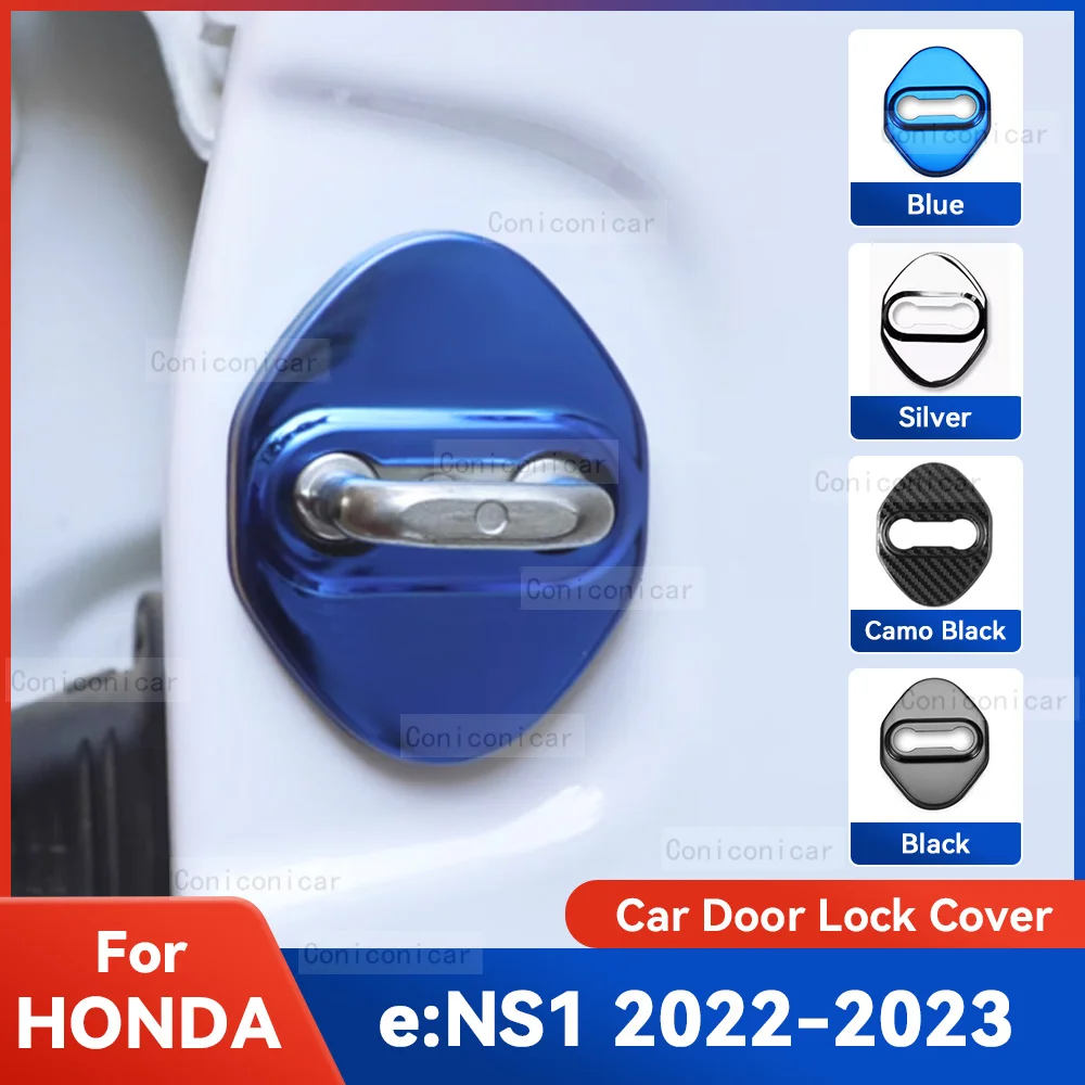 Auto Car Door Lock Protect Cover Emblems Case Stainless Steel Decoration For HONDA e:NS1 2022 2023 ENS1 Protection Accessories