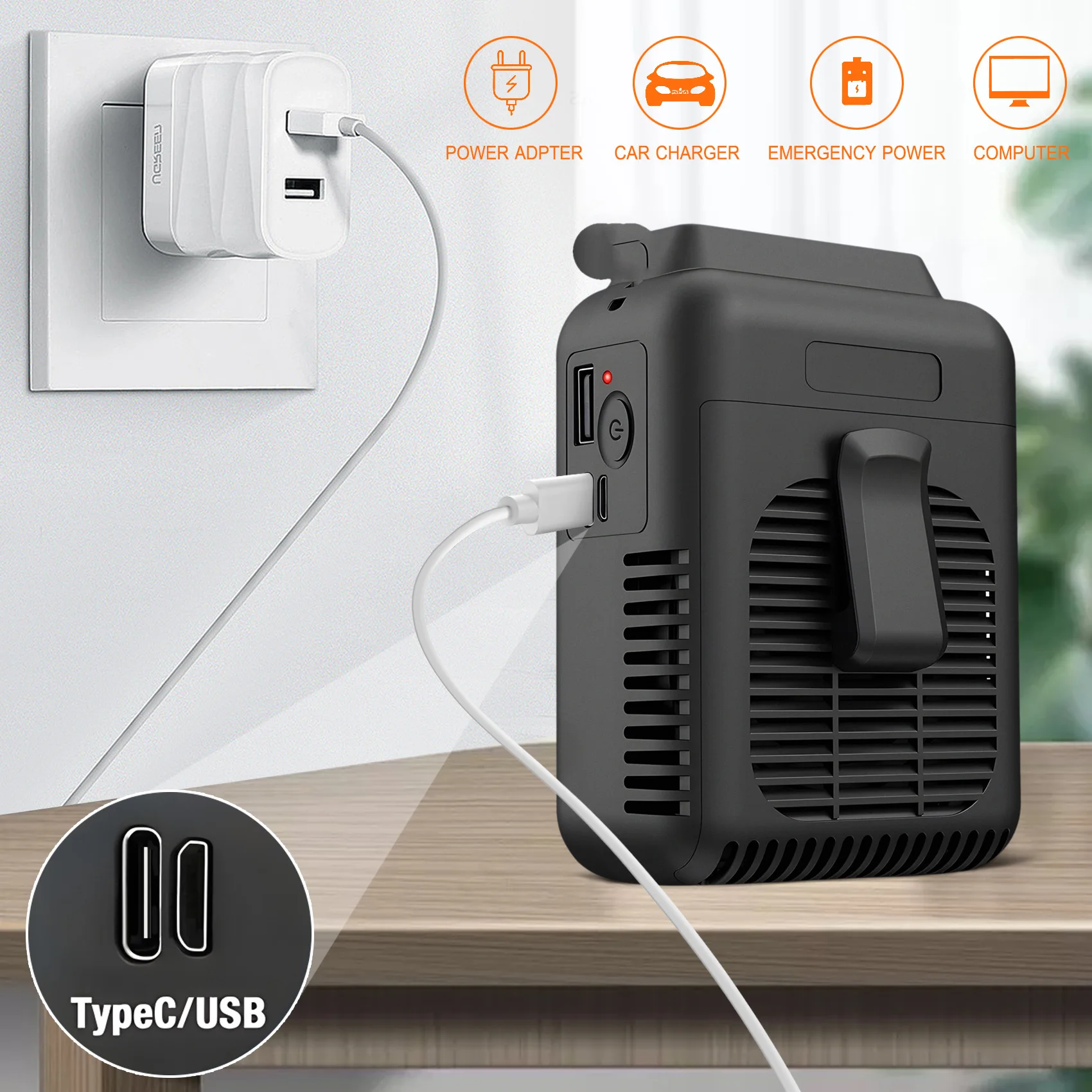 

Перезаряжаемый вентилятор ABVI с креплением на пояс, портативный вентилятор на ремень, вентилятор на шею с питанием от батареи, регулируемый выход воздуха, охлаждающий вентилятор для использования на улице