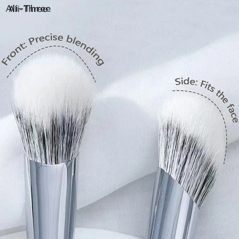 1개 각진 블러셔 브러시 파우더 블러쉬 크림 리퀴드 블러쉬 메이크업 브러시 베벨 정밀 블러쉬 브러시 메이크업 도구 뷰티 도구