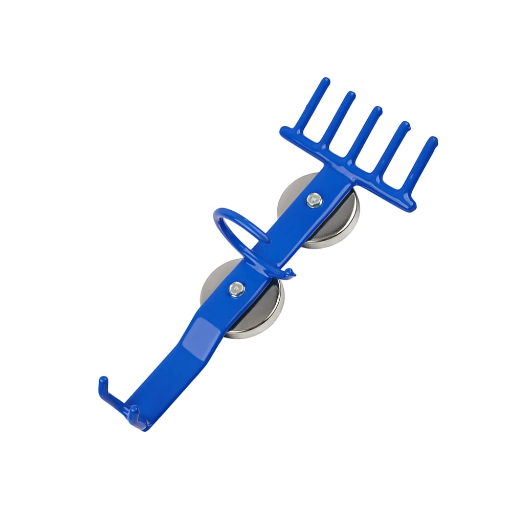 Air Tool Rack with Stainless Steel Disc and Blue Painted Metal Frame Compatible with Various Sizes of For Impact Wrenches