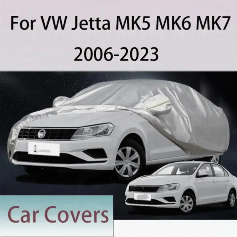 

For VW Jetta Outdoor Protection Waterproof Dustproof Full Snow Cover Sunshade for MK5 MK6 MK7 2006 2023 Car Covers