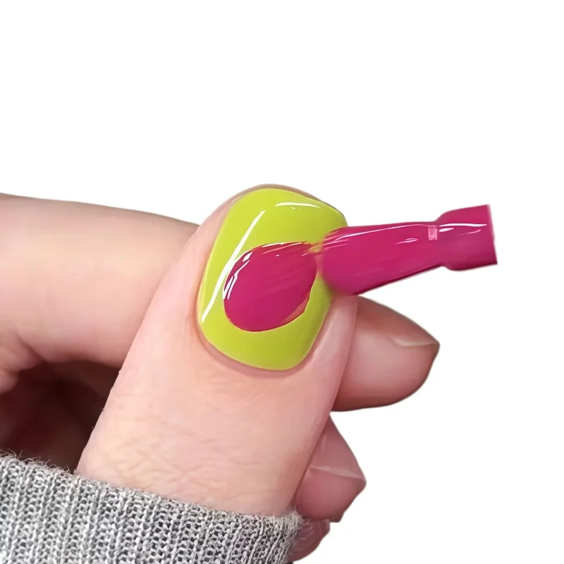 

Summer Sweet Lime Cherry Nail Polish No-Baking Water-based Tear Quick Drying Nail Art Toes