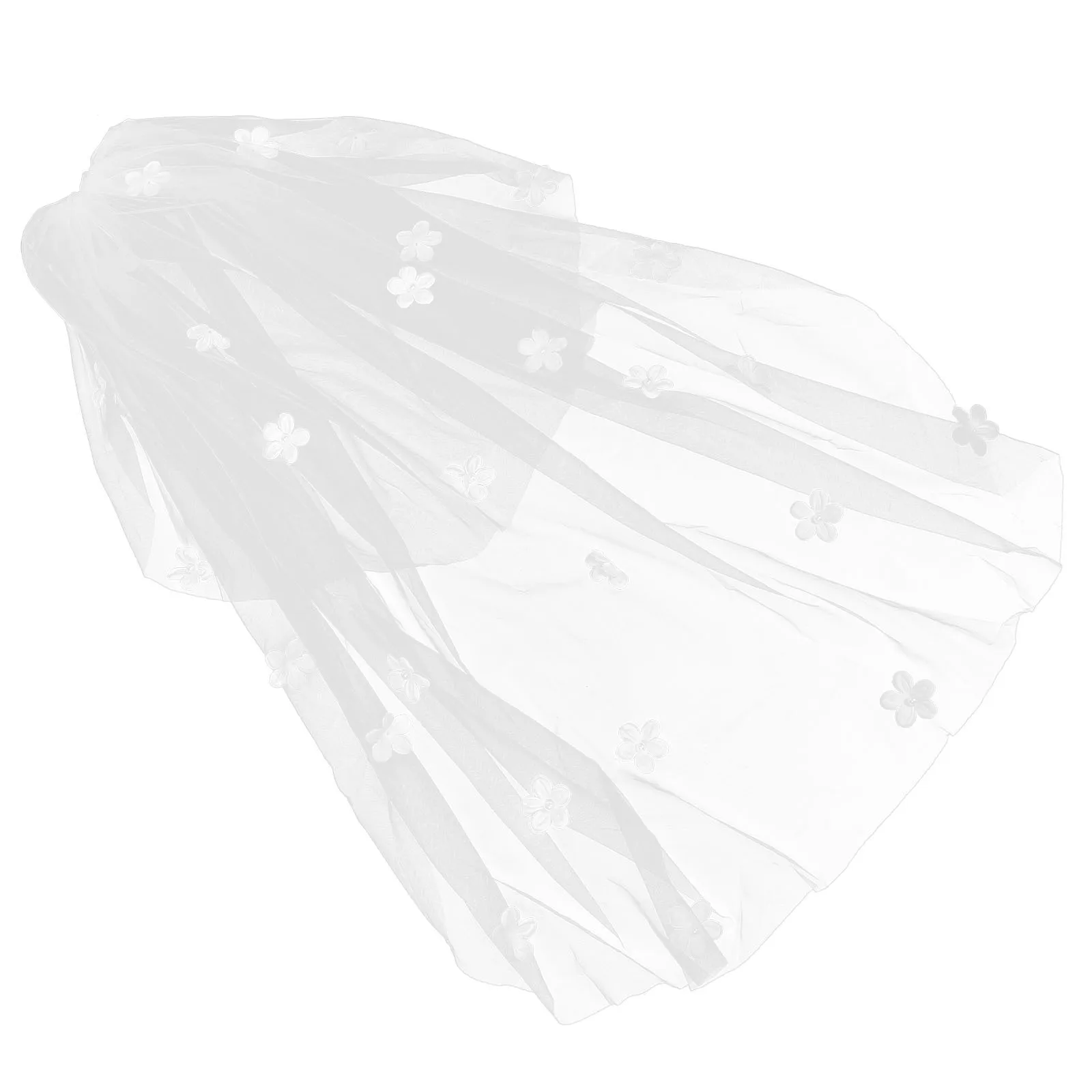 

Bridal Veil Pearl Flower Headpiece Elegant Long Wedding Veil White Bridal Accessories for Brides Wedding Veils