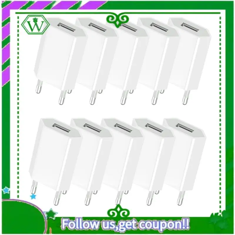 

Reliable-Charger Plug Adapter EU Plug 5V 1A USB Chargers Universal Wall Phone Charger Adapters