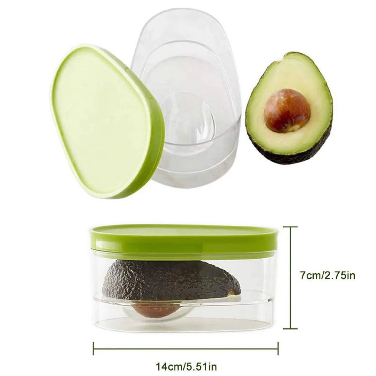 Avocado Fresh-Keeping Box, Household Storage Box, Kitchen Small Tools, Outdoor Portable Crisper