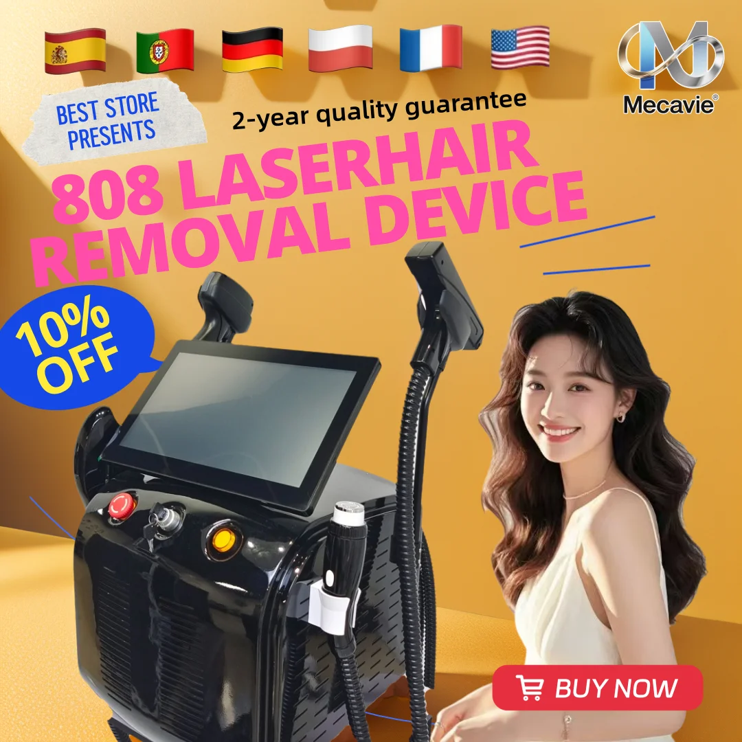 سوبرانو تيتانيوم آيس بلاتينيوم ديود 4in1 2025 آلة إزالة الشعر غير المؤلمة الجديدة 4 الطول الموجي ليزر ND: YAG RF IPL OPT