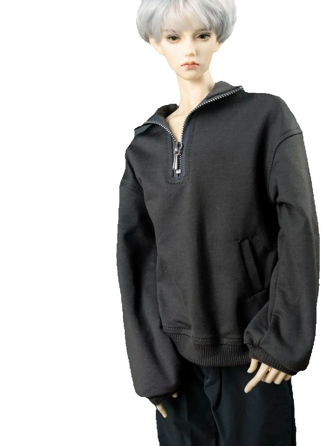 جديد BJD ملابس الطفل القطن CD الجيل الثاني حجم الجسم 4 دقائق 68 73 id75 77 Zhuang Shu سترة رياضية بقلنسوة سستة 4 ألوان #6