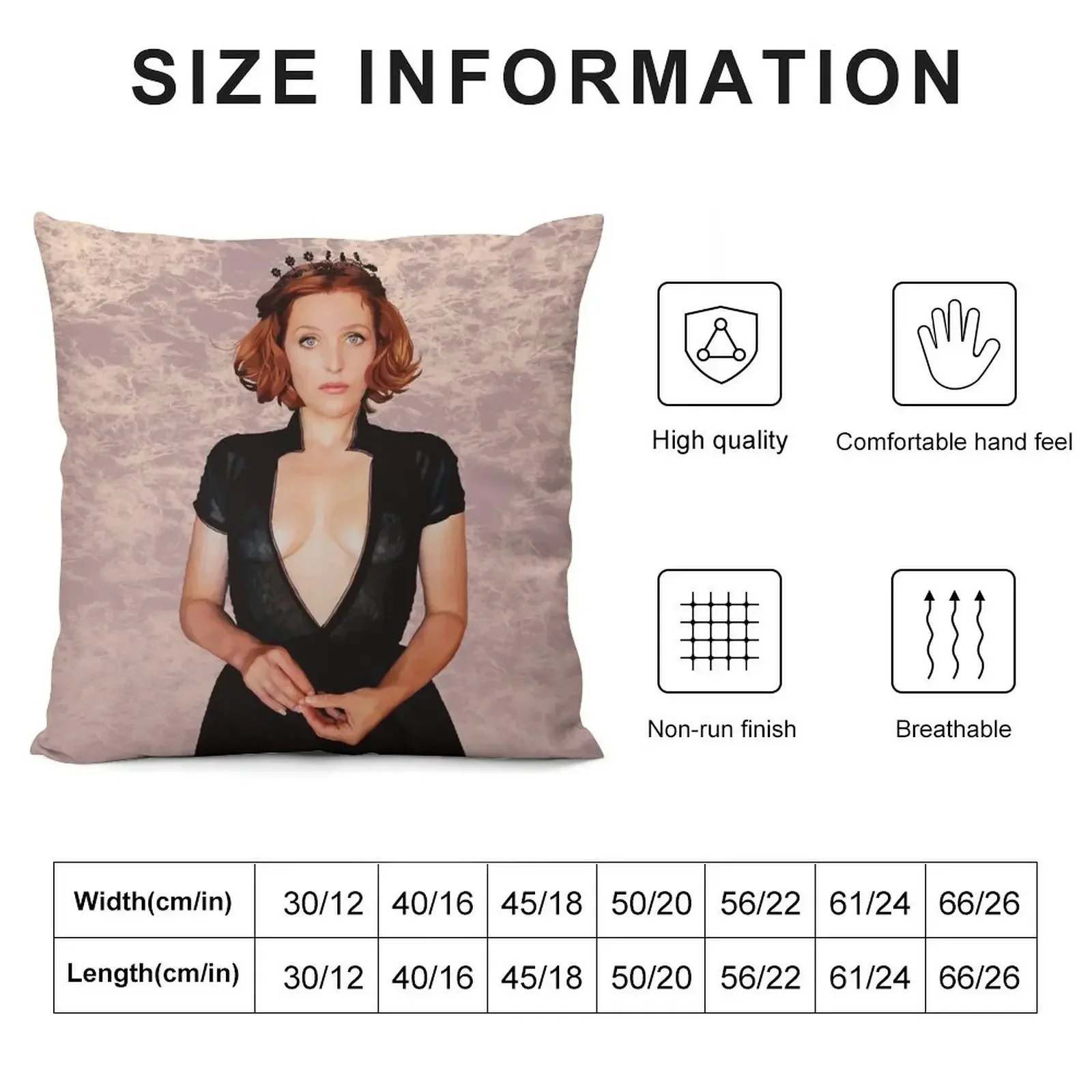 Gillian Anderson Throw Pillow Throw Pillow autumn decoration Custom Cushion Photo pillow