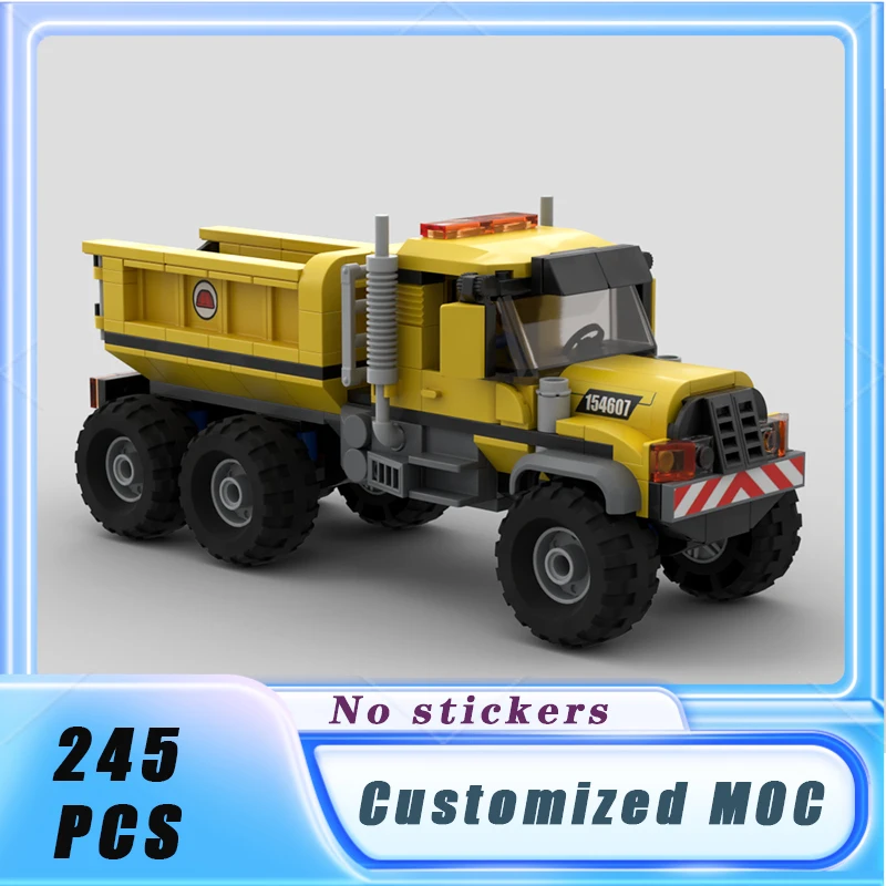 Classic City Vehicle Demolition Dump Truck Building Blocks Model Bricks Assemble Display  Children's Toys Gifts 245PCS