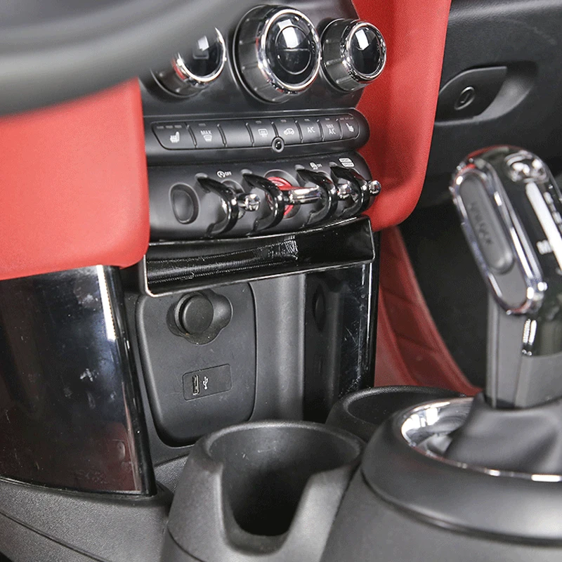ABS Car Central Control Panel Storage Box for MINI Cooper F55 F56 F57 F54 F60 Countryman Clubman Car Modification Accessories