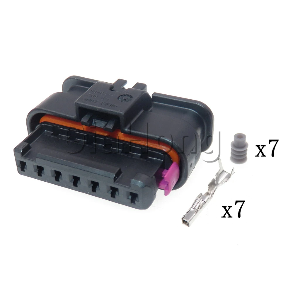 1 Set 7 Ways AC Assembly Car Cruise ACC Module Wiring Harness Plug 6189-7732 Auto Waterproof Socket For VW Audi 5QF 973 707 A