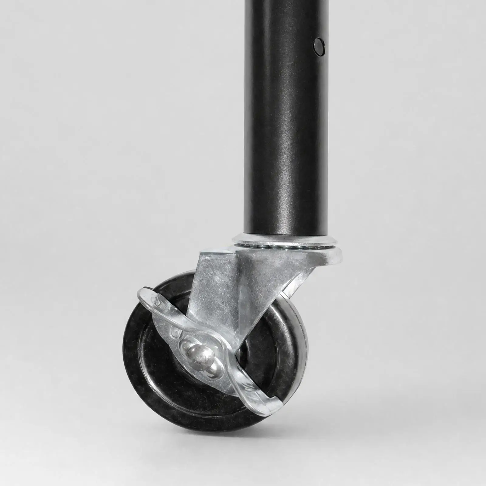 Adjustable Height Furniture Riser with Wheel for Stable Support Rust Resistant Metal Frame with Rubber Grip Base