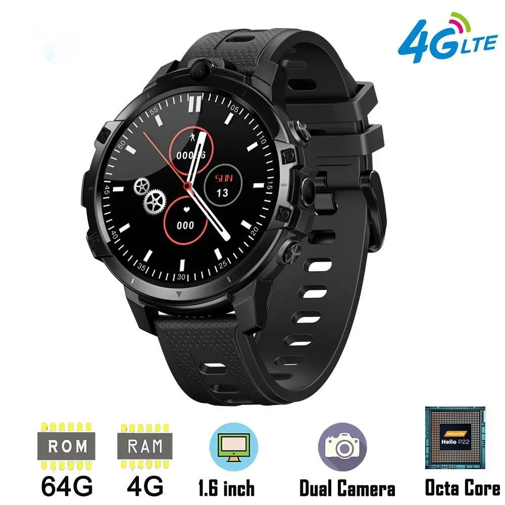 

4G LTE Smart Watch Phone 1.6 Inch Full Cycle Full Touch Screen Helio P22 MTK6762 Octal-core CPU RAM 4GB ROM 64GB Smartwatch Phon