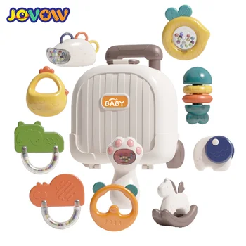 Bebek Çıngırak 0-12 Ay Yenidoğan El Çan Oyuncaklar Bebek için Bitable Parmak Kavrama Eğitim eğitici oyuncak Çocuklar Için Set Kutusu Hediyeler