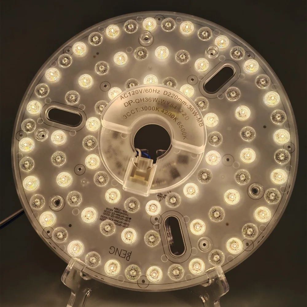 8.66 Inch Ceiling Fan LED Light Replacement 36W 120V LED Ceiling Fan Light Retrofit Dimmable Ceiling Fan Light Panel