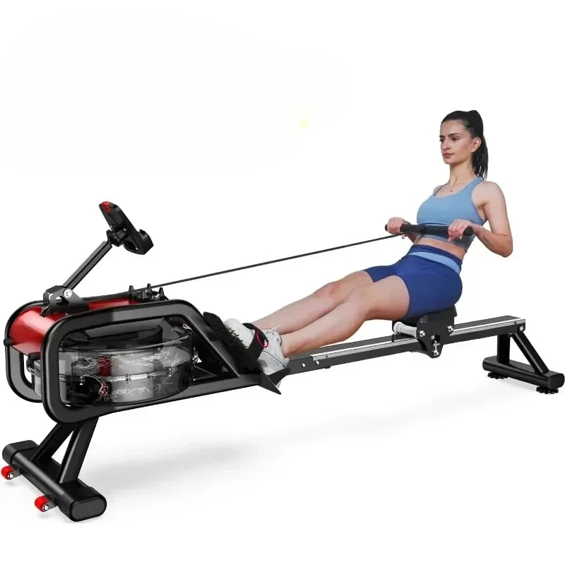 

Rowing Machine Max 350 LBS Magnetic Rower with LCD Monitor Tablet Holder Upgraded Rowing Machines for Home Use