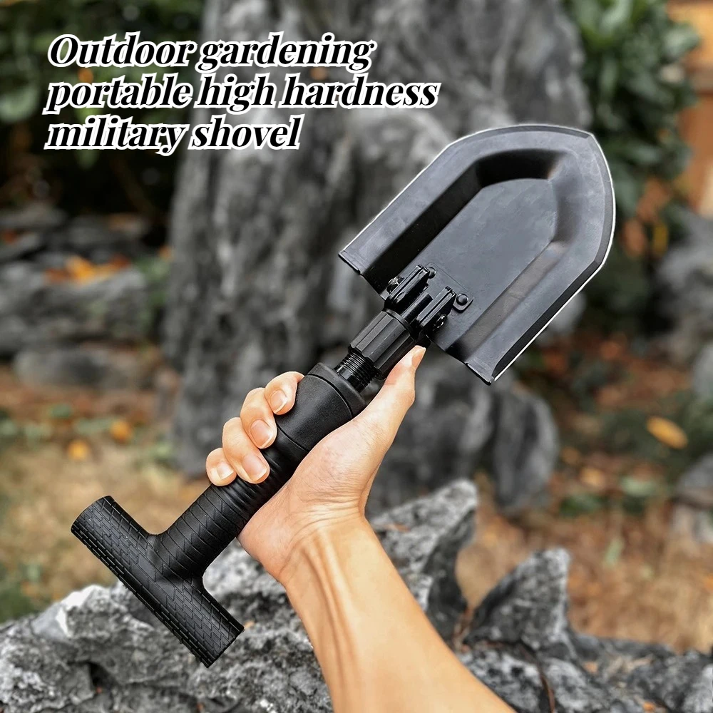

Outdoor Gardening Portable Stretchable Foldable EDC Shovel High Hardness Multifunctional Survival Emergency Equipment