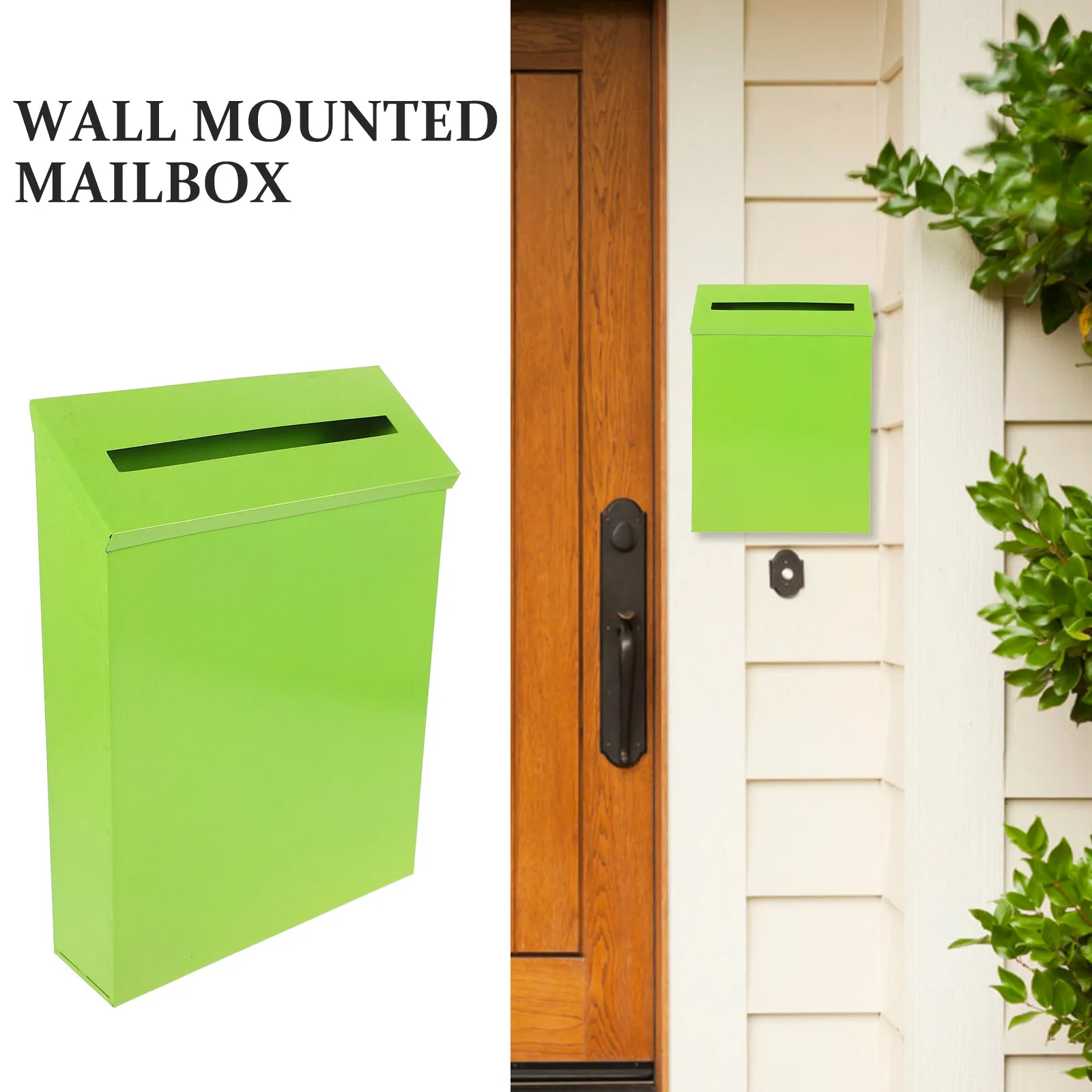 

Wall Mount Mailbox Letter Box Retro Style Metal Outdoor Home Mail Organizer Easy Install Long Term Use Box Wall Mount Mailbox