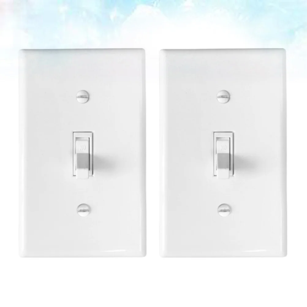 4 PCS Electrical Cover Receptacle Wall Panel Mechanical Joystick White Light