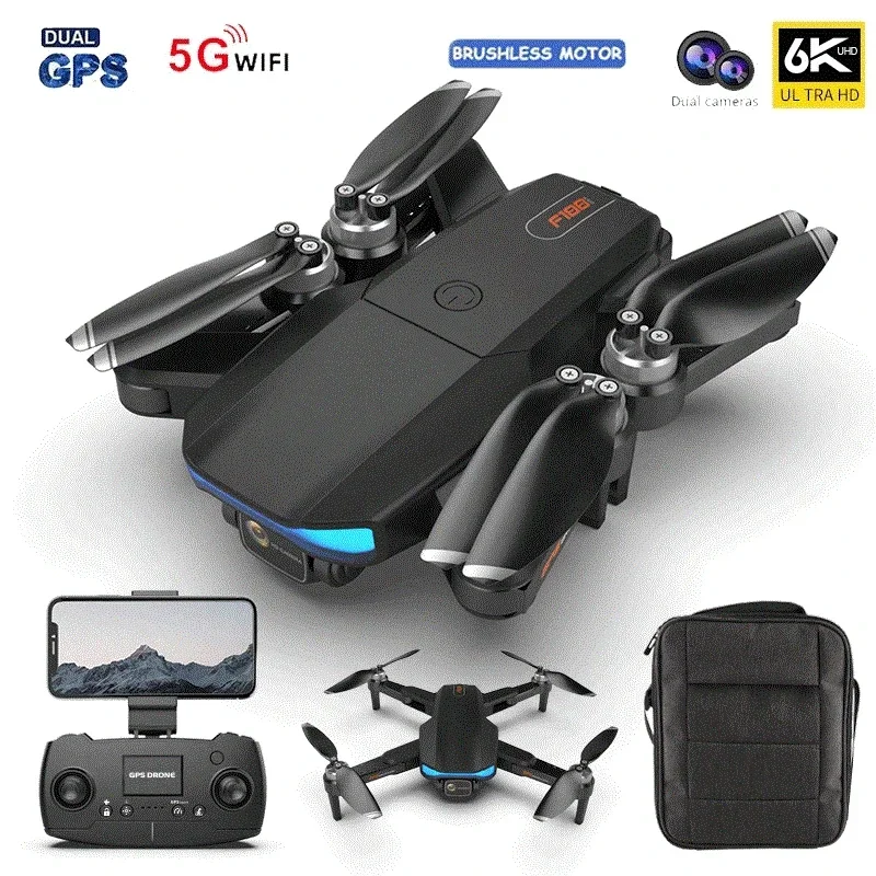 

Drone GPS 6k Profesional Brushless Motor 5G Quadcopter With Camera Dual HD FPV Foldable Drones WiFi RC Helicopter Gifts