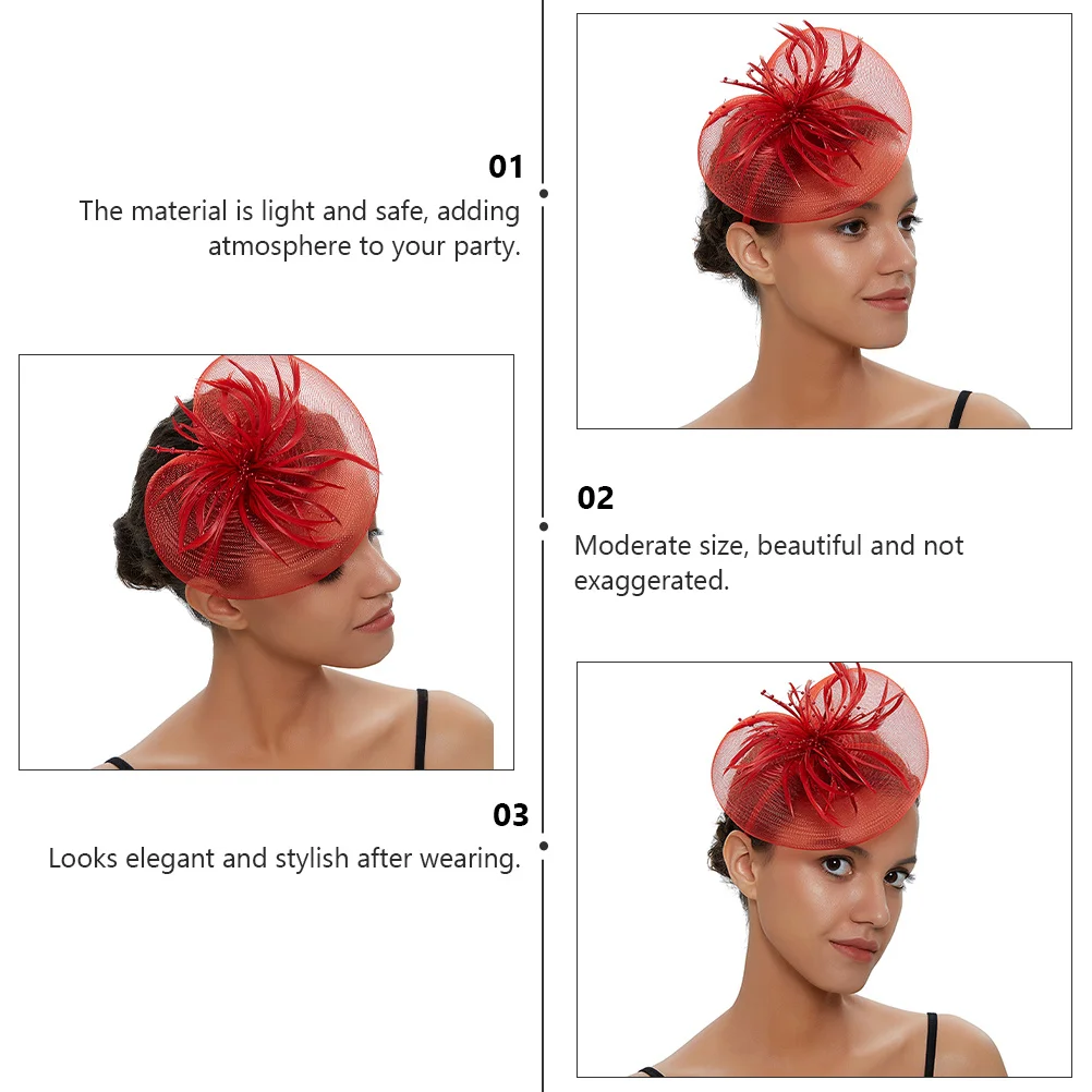 1 個のヘッドウェアバンド人工エレガントなクリップパーティーダンスパフォーマンス用弓ヘアクラスプヘアアクセサリー