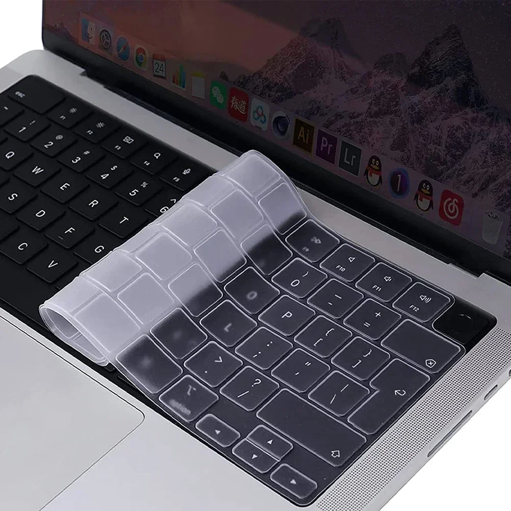 Keyboard Cover For  Macbook Pro /Air 14/15/13.6/16/ inch Skin (UK/US Layout)M1/M2/M3/M4 Chip A3185/A3186/A3112/A3403/A3401/A2918