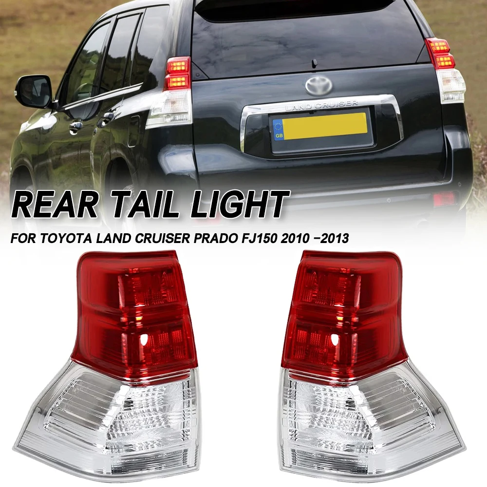 

Для Toyota Land Cruiser Prado FJ150 2010 2011 2012 2013, автомобильный задний фонарь, задний бампер, стоп-сигнал, сигнал поворота, предупреждение