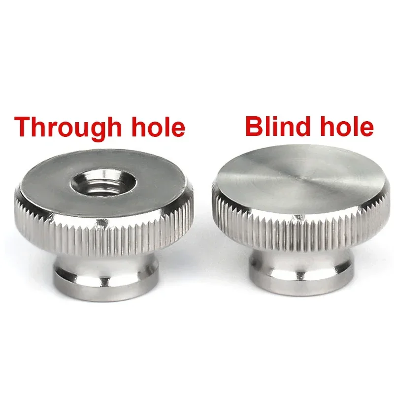 304 Stainless Steel Hand Nut GB806 High Head Knurled Thumb Through Hole Blind Hole Nut Advertising Decorative Nail M3-M12