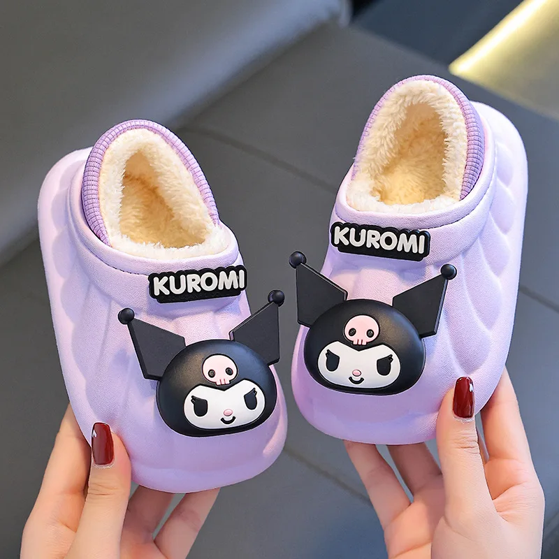 

Original Sanrio cartoon girls student Kuromi Thickened slippers Shoes girls shoes gift