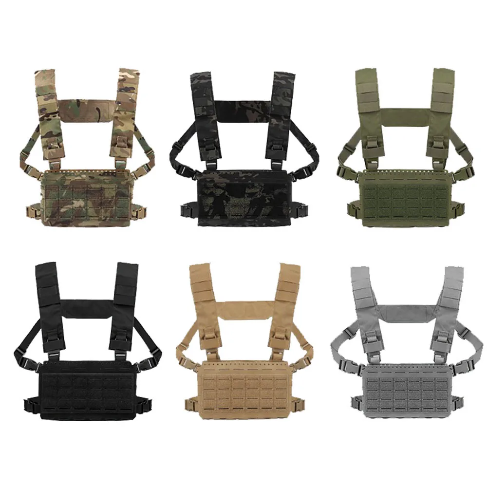 Tactical MK5 Chest Rig Laser Cutting Molle SS MKV Micro Fight Chassis Placard 5.56 Triple Magazine Pouch Vest Plate Carrier