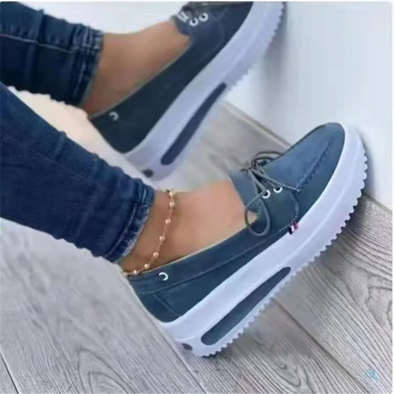 Platform Women\'s Sneakers Fashion Casual Comfortable Slip on Flat White Shoes Women Increase Vulcanize Shoes  Shoes Woman
