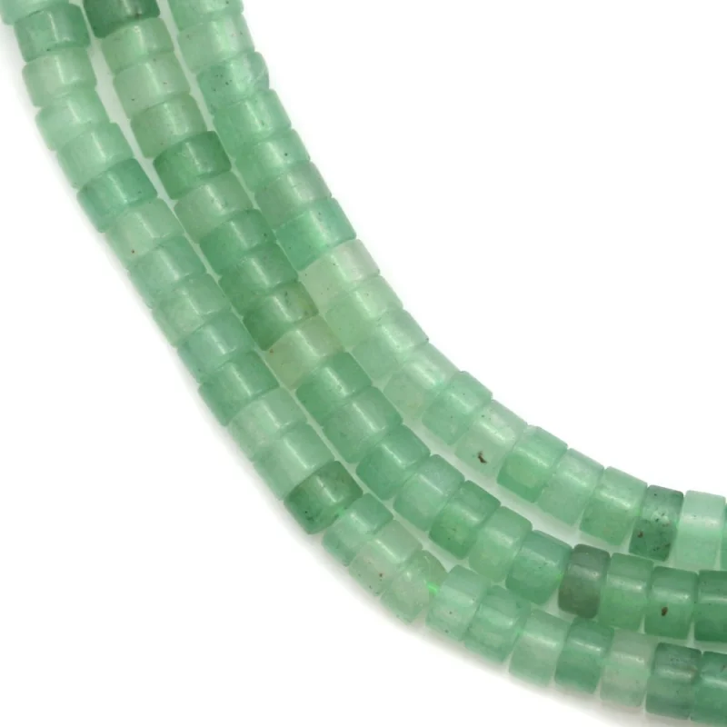 Green Aventurine Beads Strand Heishi 2x4mm Natural Stone For Jewelry Making DIY Craft Earrings Bracelet