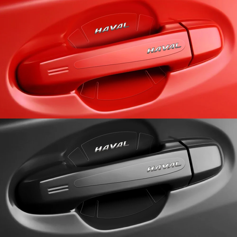 4/8PCS Transparent Car Door Handle Cup Protector Stickers Anti Scratch Film For Haval Dargo Jolion M6 H9 H2 H3 H5 H6 H7 H8 M4 M6