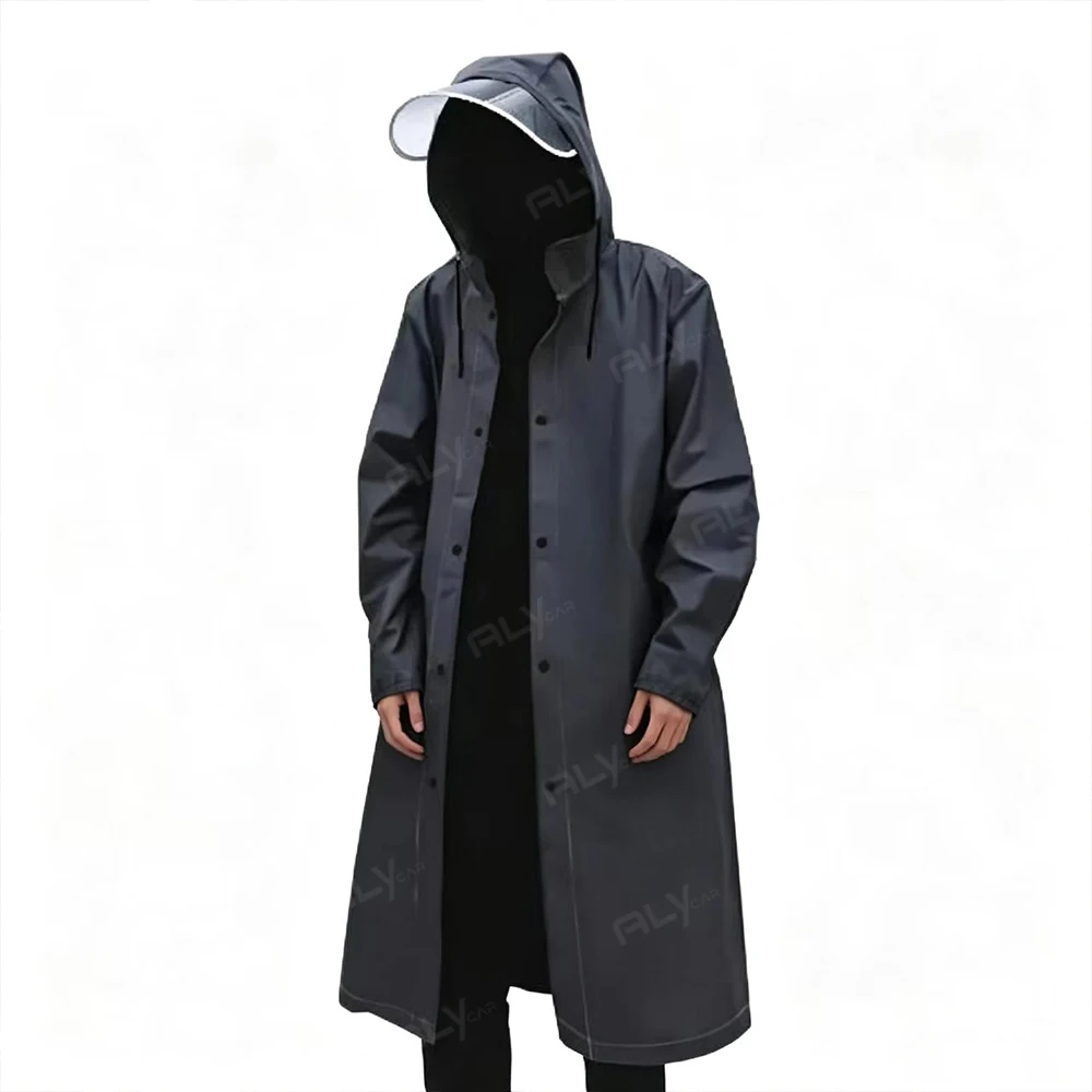 High Quality Unisex Raincoat Thickened Raincoat Women Waterproof Men Black Camping Cycling and Hiking Waterproof Rainwear Suit
