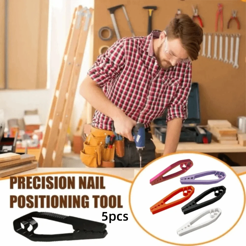 

Plastic Material Nail Holder Tool Portable Design Durable Construction Anti-smashing Finger Tool Auxiliary Function