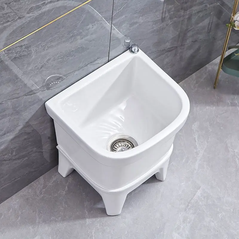Handlebar Balcony Bathroom Integrated small Ceramic floor-to-ceiling ceramic mop pool